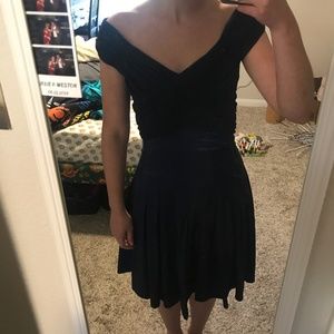 Vintage Looking Navy Blue Dress